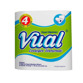 PAPEL HIGIENICO VUAL ECOLOGICO x4x30mt