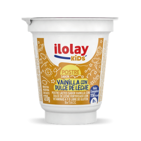 ILOLAY POSTRE KIDS VAINILLA/D D LECHE X 120 GR