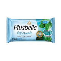 JABÓN TOCADOR PLUSBELLE REFRESCANTE 125G