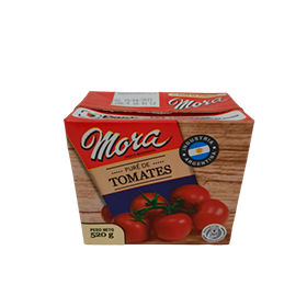 PURÉ TOMATE MORA T.B X 520 GR