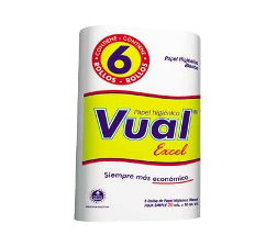 PAPEL HIGIENICO VUAL EXCEL x 6 x 30mts